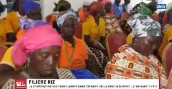 DISTRIBUTION DU  SEMENCE DE RIZ ET D'ENGRAIS  DANS LE VILLAGE DE GOZANVOGO