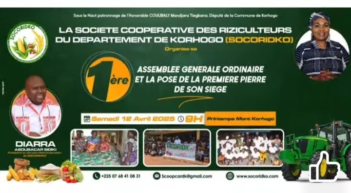 1ère assemblée générale et la pose de la première pierre